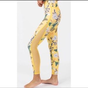 Zyia Light n Tight leggings - yellow floral